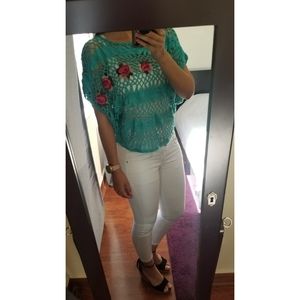 Missshop Crocheted top/coverup